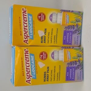 Aspercreme pain relief roll on lavender essential oil infused topical analgesic